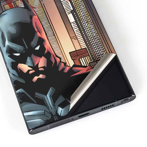 DC Comics Batman The Dark Knight Comic Art in Gotham City Galaxy S25 Ultra Skin